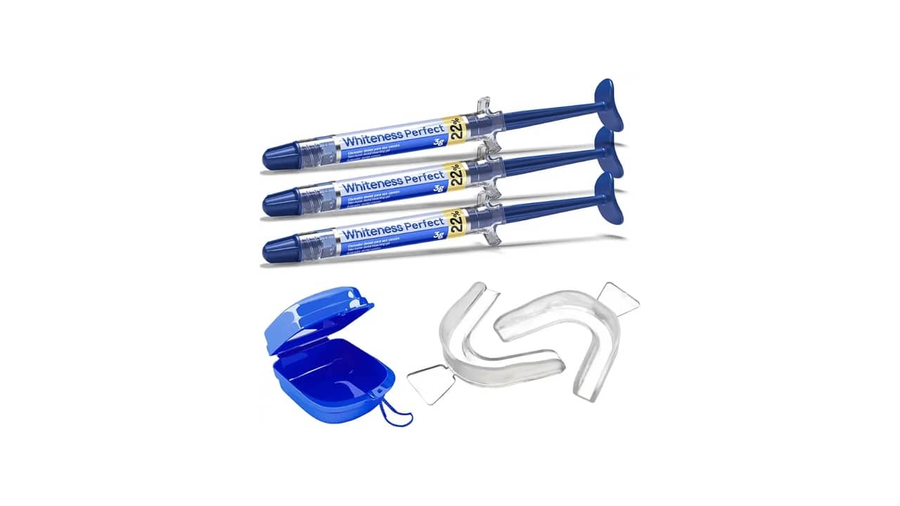 Melhor Clareador Dental (Cosmético/Uso Diário): Clareadores Caseiros com 22% de Hidróxido de Cloreto