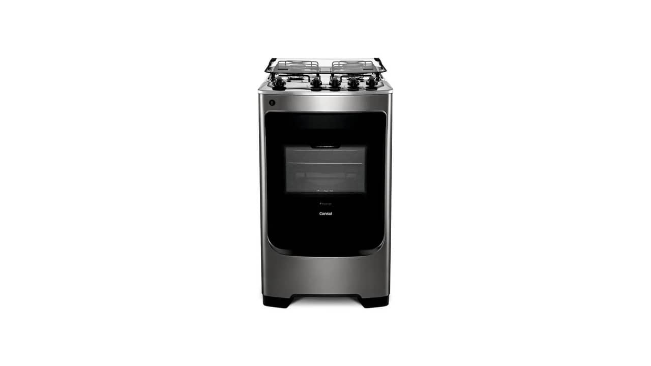 Melhor Fogão 4 Bocas Inox: Acendimento Automático e Mesa de Inox