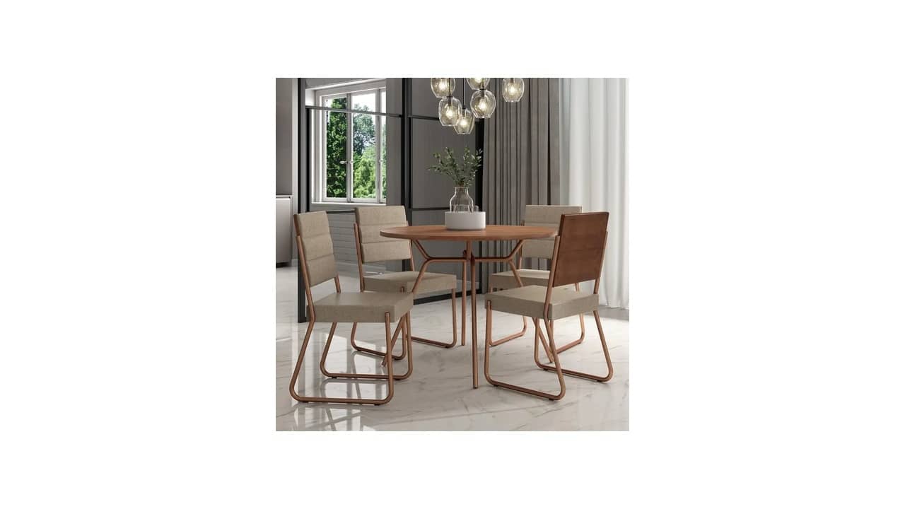 Melhor Mesa Redonda de 4 Cadeiras: Design Clássico e Moderno