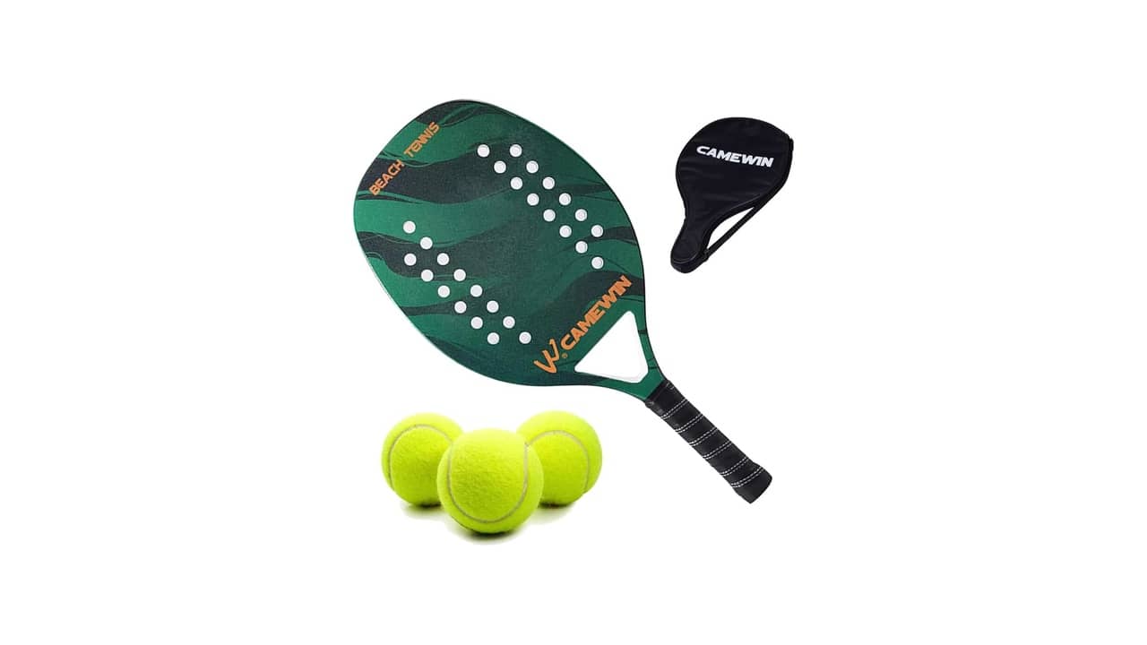 Qual a Melhor Raquete de Beach Tennis para Iniciantes? Fibra de Carbono e Capa Protetora